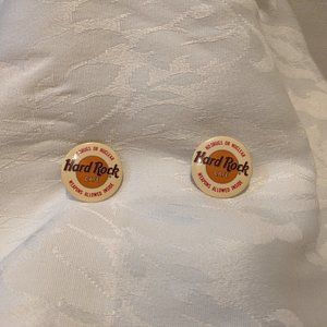 Hard Rock Cafe Vintage Button Pins
